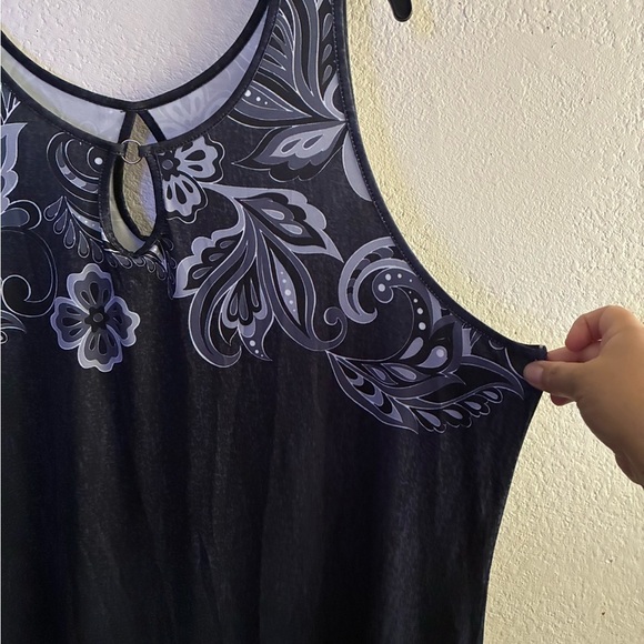 🆕 EMERY ROSE Plus Size Women's Printed Sleeveless Summer Dress 4X🆕 - Picture 5 of 12